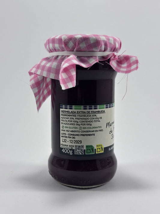 Mermelada Extra de Frambuesas Artesana Sin Pepitas