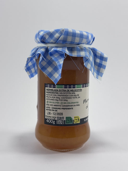Mermelada Extra de Melocoton Artesana