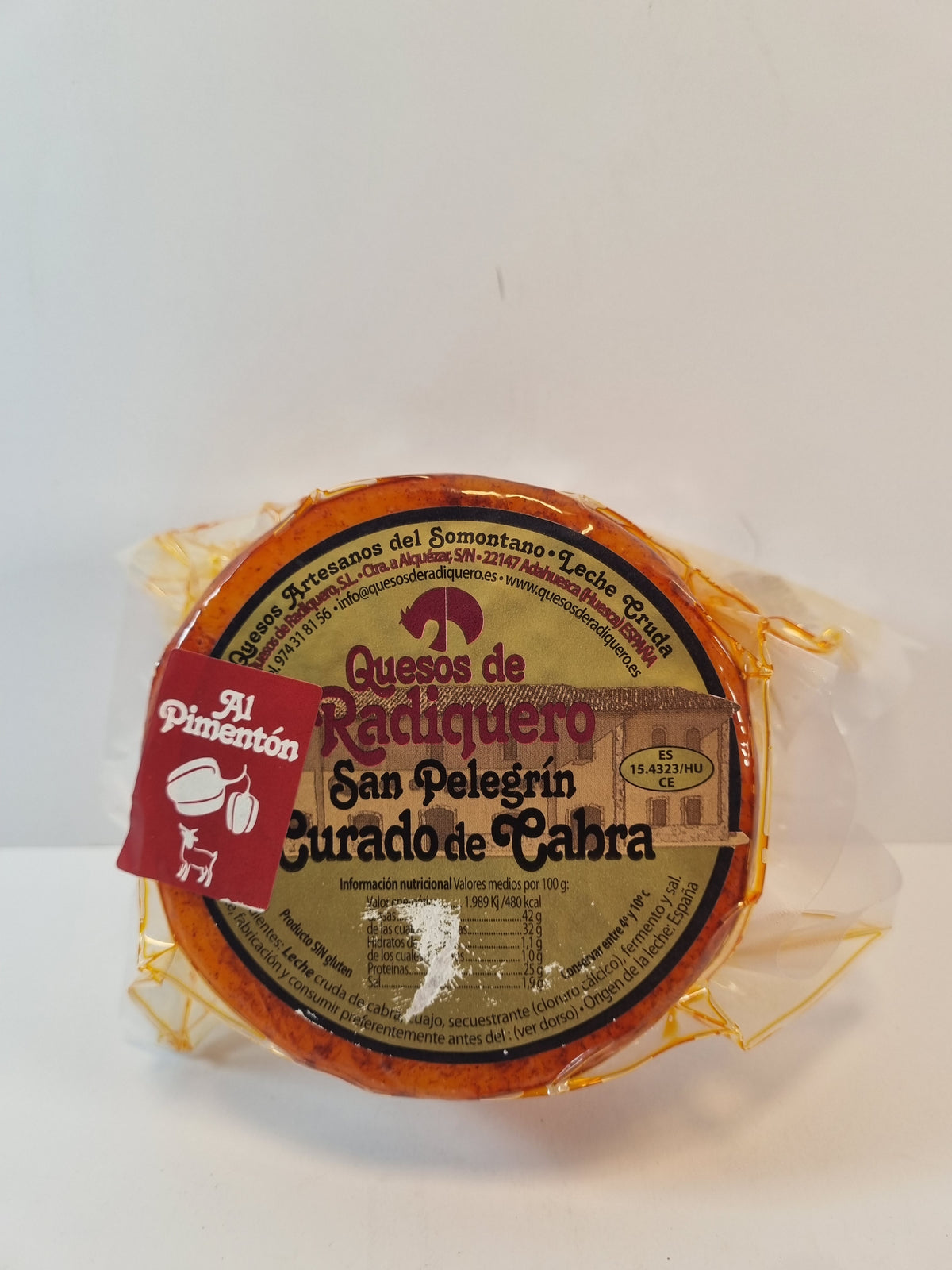 Queso Cabra Curado San Pelegrin Pimenton
