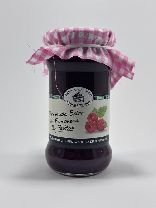 Mermelada Extra de Frambuesas Artesana Sin Pepitas