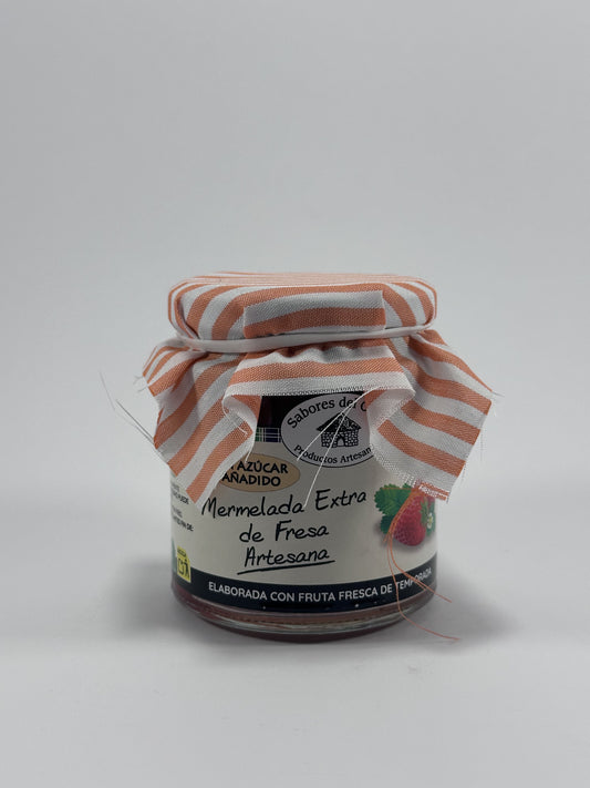 Mermelada Extra de Fresa Artesana Pequeña Sin Azúcar