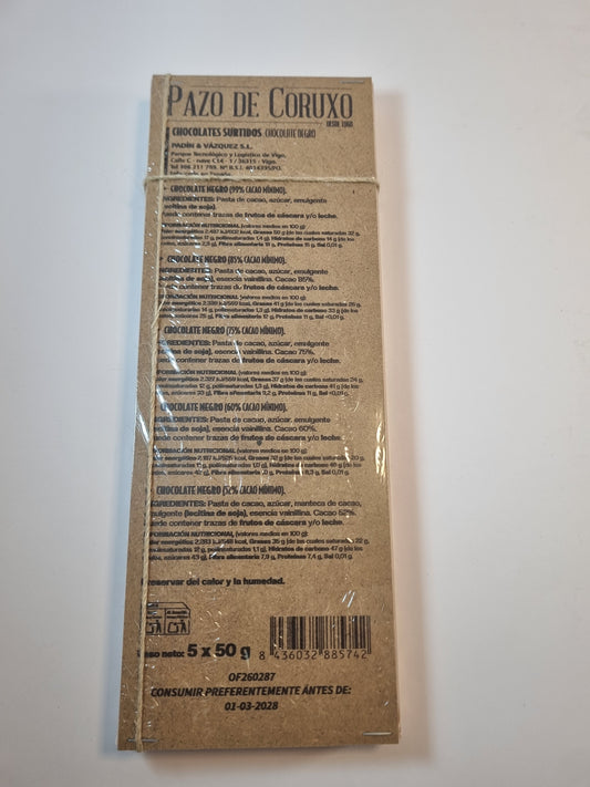 Surtido Chocolate Negro Pazo de Coruxo